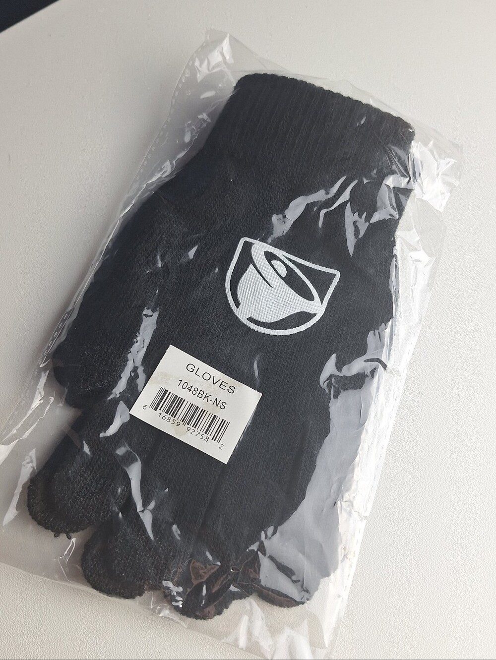 Taco Bell Winter Knit Gloves Black Stretch New In Package Logo